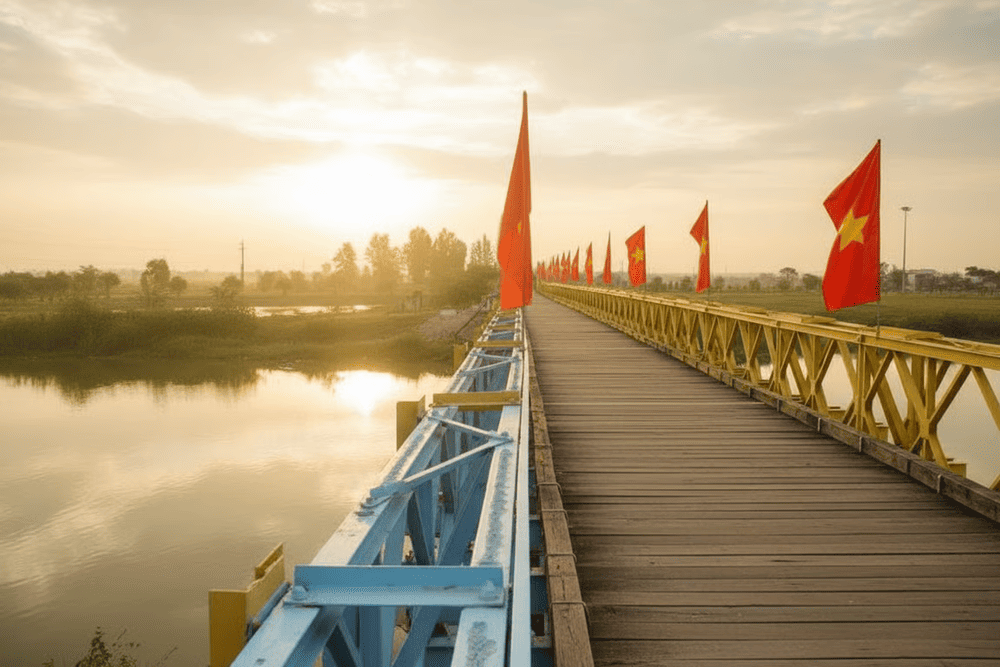 Walking along the riverbank offers a solemn reflection on Vietnam&rsquo;s path to reunification
